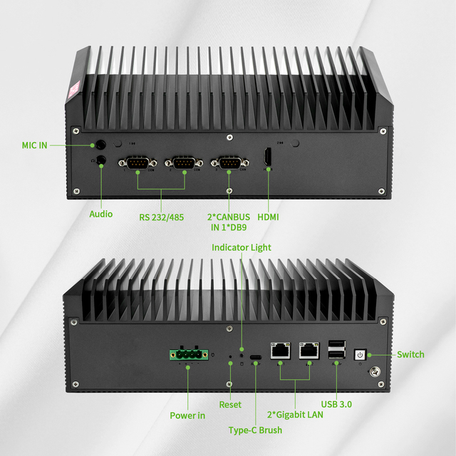 Jetson AGX Xavier AI Edge Computer 32TOPS Fanless V2X V2G IVICS Parking System Electronic Modules Kits for OCR Car Plate