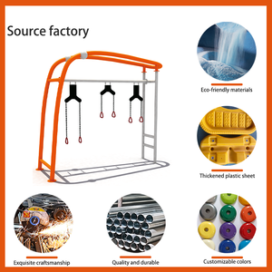 <span class=keywords><strong>Barre</strong></span> de traction intégrée avec entraînement suspendu, équipement de fitness extérieur personnalisé pour l'exercice d'escalade multifonctionnel. - Product Image 4