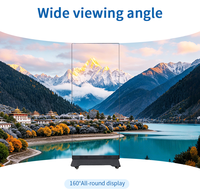 Écran LED couleur pleine gamme P1.53 P1.86 P2 pour affichage publicitaire intérieur sur pied avec télécommande, OEM