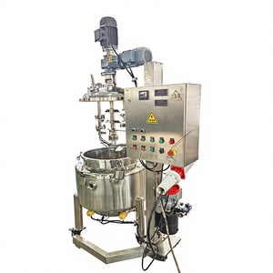 Tanque Mezclador Homogeneizador al Vacío Móvil de Acero Inoxidable de 100L con Elevación Hidráulica para Crema Cosmética Industrial, Loción y Champú - Product Image 5