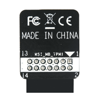 Module de plateforme sécurisée MSI BL-TPM-M-LPC2 14-1 broches SLB9665 TPM2.0 MSI MS-4136, module TPM 2.0 MSI LPC pour PC, mise à niveau WIN11, tests