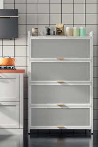 <span class=keywords><strong>Mueble</strong></span> de Cocina Independiente de Hierro, Estante Abierto, Almacenamiento de <span class=keywords><strong>Despensa</strong></span>, Ecológico, Sin Formaldehído - Product Image 6