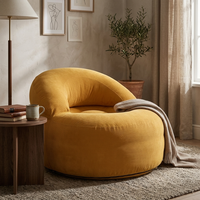Pouf de salon compressé sous vide, design moderne, pour appartement et villa, rembourré en éponge, confortable et relaxant