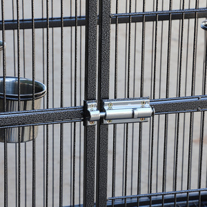 Grande cage à oiseaux en fer forgé de 63 pouces de hauteur, construction solide avec plateau de jeu, grande <span class=keywords><strong>volière</strong></span> avec support pour calopsitte, ara - Product Image 6