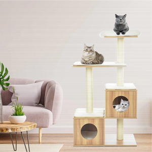 Élégante étagère flottante pour chaton, robuste perchoir <span class=keywords><strong>de</strong></span> fenêtre pour chat, hamac suspendu en bambou écologique, amovible, lavable, mignon, lit et siège pour - Product Image 2