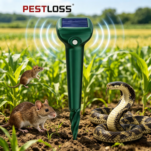 Repelente de Animales Salvajes y Aves Ecológico, Impermeable y de Energía Solar IBN IBN231 para Jardines, Cobertura de 100-150 Metros Cuadrados - Product Image 1