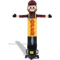 Danseur gonflable de ciel de modèle gonflable adapté aux besoins du client de publicité extérieure de prix usine