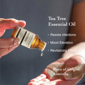 Aceite Esencial Puro de Árbol de Té 10ml Orgánico 100% Puro Destilado al Vapor Mezcla Antioxidante Aceites para la Piel Brillo Radiante Nutrición OEM - Product Image 2