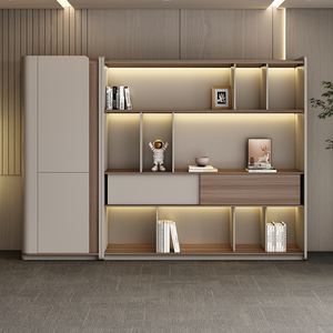 Bureau de direction convertible moderne de luxe 2,4 m en bois avec design de table de patron en MDF de luxe et organisateur de bureau - Product Image 5