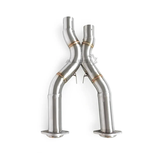 Sistema di Scarico Centrale a X in Acciaio Inox Personalizzato per Ferrari <span class=keywords><strong>Enzo</strong></span> 6.0L V12 F140 2002-2009, Upgrade per Auto <span class=keywords><strong>da</strong></span> Corsa ad Alte Prestazioni - Product Image 5