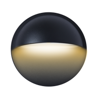 Lampes LED encastrées pour escaliers, murales, décoratives, extérieures, haute puissance, IP65, 2W, rondes, demi-lune, pour intérieur