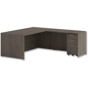 Alera AE1NNN-TDM3672 Coque de bureau série Seville 72 pouces. X 36 pouces X 29 In. Bureau d'ordinateur élégant en noyer - Product Image 5