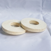 Roue de polissage en feutre de laine Liguang OEM personnalisable, 100 mm, en acier inoxydable, épaisseur 8 mm, pour travaux métalliques, moyenne dureté