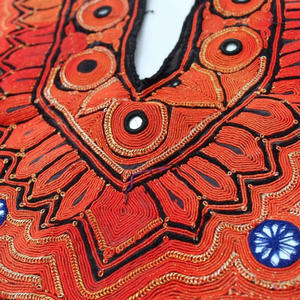 Kutch Vintage Adornado Yokes Parches Bolsos Vestido Chaqueta Banjara Espejo Parche - Product Image 1