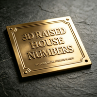 Placa Conmemorativa Personalizada de Latón y Aluminio con Grabado en Relieve 3D, Decoración de Pared Metálica, Letrero con Nombre