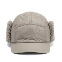 Casquette de baseball en polaire sherpa chaude pour l'hiver, avec rabats pour les oreilles, pliable, coupe-vent, matelassée, unisexe pour adultes, plage, plein air, ski, cyclisme, sports