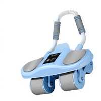 Roue abdominale à quatre roues 600 Plank Core, 3 kg, avec comptage intelligent et rebond automatique, pour usage domestique, outil de fitness pour femmes pour le renforcement du tronc