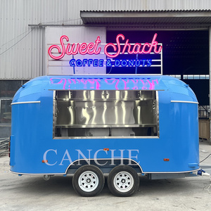 Camion de restauration en acier inoxydable personnalisé, chariot à hot-dogs avec équipement de cuisine complet pour la restauration rapide - Product Image 3