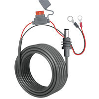 Câble d'alimentation directe Starlink Mini, 5m/16,4ft, 18 AWG avec porte-fusible, 12V-48V, bornes annulaires pour VR/Bateau/Solaire.