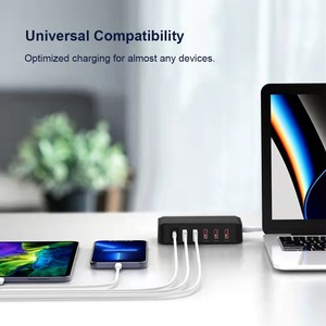 Chargeur USB intelligent à 6 ports, station de charge rapide multiport QC 3.0, chargeur USB 86W pour smartphone, tablette, PC - Product Image 3