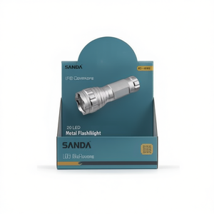 Linterna Metálica Sanda de 20 LED, Funciona con 3 Pilas AAA, 10 cm x 3.6 cm, Linterna LED - Product Image 2