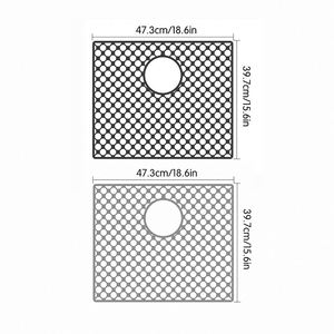 LA Silicone <b>Sink</b> <b>Mat</b> Honeycomb Design Kitchen <b>Sink</b> Protector Self Draining Non Scratch Drying <b>Mat</b> for Dishes Pots - Product Image 3