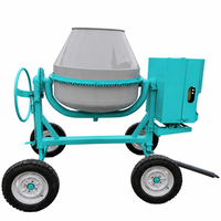 Bétonnière mobile auto-chargeante avec élévateur, mini-bétonnière portable avec moteur diesel ou électrique