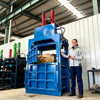 Presse à balles hydraulique verticale pour ferraille d'aluminium, faible bruit, pour le recyclage du papier et du carton usagés en usine de recyclage
