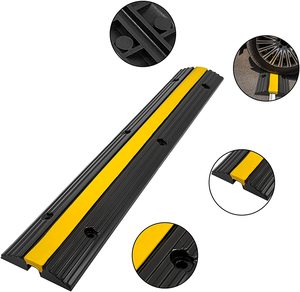 1-Kênh Cao Su Bảo Vệ Cáp Dốc Dây Cáp Dây Bìa Đoạn Đường Nối Tốc Độ Bump Đường Lái Xe Hose Cable Đoạn Đường Nối Bảo Vệ Bìa - Product Image 6