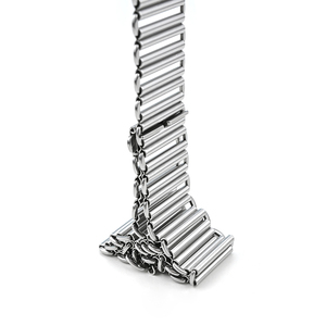 Nuovo <span class=keywords><strong>Cinturino</strong></span> <span class=keywords><strong>per</strong></span> <span class=keywords><strong>Orologio</strong></span> in Acciaio Inossidabile Stile Ladder <span class=keywords><strong>per</strong></span> <span class=keywords><strong>Huawei</strong></span> e Casio a Sgancio Rapido 18mm 20mm 22mm Bracciale in Metallo - Product Image 4