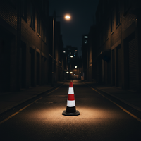 Cône de signalisation routière en PVC flexible, écologique, fabriqué à partir de caoutchouc recyclé, faible volatilité, résistant au froid, haute résistance, cône de sécurité routière