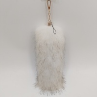 Vente en gros fausse peluche raton laveur sétaire grande taille bon marché décoration de queue de fourrure de renard en PVC