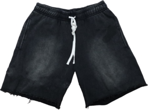 Pantalones Cortos de Hombre con Logotipo Personalizado OEM, 100% Algodón Grueso, Estilo Urbano, Estampado Gráfico Vintage, Bordado, Lavado Ácido - Product Image 3