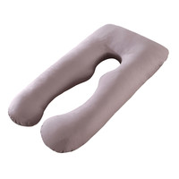 Oreiller de maternité léger taille unique, design en U, en polyester et coton, amovible et lavable, soutien lombaire personnalisable