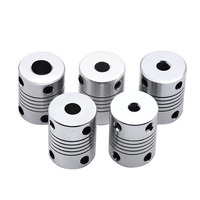 Kopling Encoder Paduan Aluminium CNC Buatan Pabrik di Cina, Fleksibel untuk Printer 3D DIY dan Motor Stepper