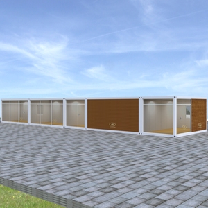Uffici modulari in acciaio durevole per le scuole case appartamenti Flat Pack Container Inplant building servizi di costruzione di noleggio - Product Image 2