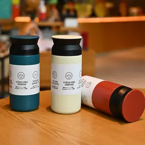 2023 New Design Car Coffee Water Bottles Stainless Steel Vacuum Flask Business Portable Travel Thermal Bottles