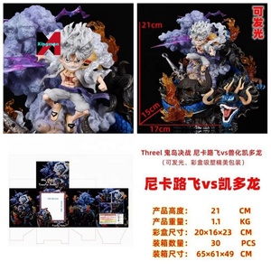 One Pieced GK Threel Studio Ghost Island Battle series Awakening Nikka <span class=keywords><strong>Luffy</strong></span> Ghost Island modelo de mano - Product Image 6