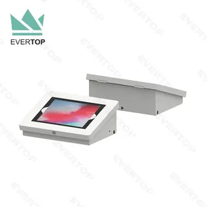LST16B Metal Key Lockable Case Desk Top for iPad Tablet Enclosure Stand Anti Theft Secure Desktop for iPad Tablet Mount Stand