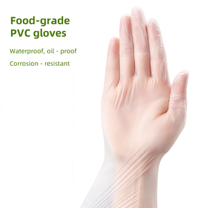 Guantes Desechables de Plástico PE para el Hogar, Impermeables, Textura Suave, de Un Solo Uso, Grosor Medio, Grado Alimenticio para Cocina - Product Image 4