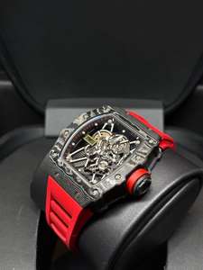 Prix de gros RM Montre chronographe mécanique ETA de haute qualité en acier inoxydable, style Hip Hop Sport, cadran saphir, résistance à l'eau 5 ATM - Product Image 2