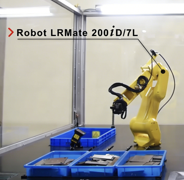 FANUC LR Mate 200iD/7L 6-axis Robot 3D Narrow Space Sensor Auto Loading Unloading System Motor for Multi-spec Stacked Workpieces