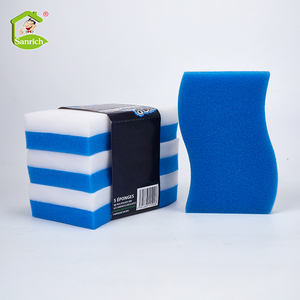 <span class=keywords><strong>Esponja</strong></span> mágica para lavar platos de cocina, blanca y azul, de <span class=keywords><strong>alta</strong></span> <span class=keywords><strong>densidad</strong></span>, para limpiar Macetas - Product Image 1