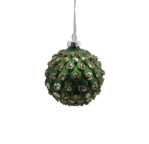 Fournitures <span class=keywords><strong>de</strong></span> noël Offre Spéciale boules <span class=keywords><strong>de</strong></span> verre vertes, ornements avec <span class=keywords><strong>fleurs</strong></span> pour décoration <span class=keywords><strong>de</strong></span> vacances et cadeau <span class=keywords><strong>de</strong></span> nouvel an - Product Image 6