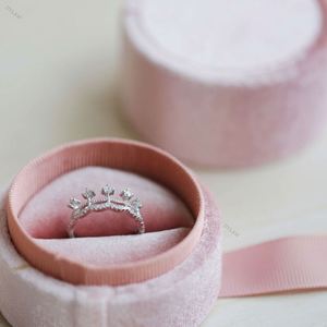 Dylam Trendy Bling Vintage Engagement Anniversary Gift <b>Eternity</b> Sparkling <b>Silver</b> 925 Sterling <b>Rings</b> - Product Image 2
