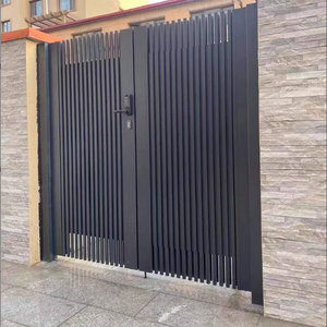 <span class=keywords><strong>Portail</strong></span> <span class=keywords><strong>coulissant</strong></span> en aluminium découpé au <span class=keywords><strong>laser</strong></span>, design personnalisé, style moderne, pour maison de village et usage résidentiel - Product Image 3