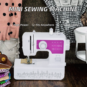 PLAIN Portable Mini Household <strong>Sewing</strong> <strong>Machine</strong> Plastic Material Small Cloth 1 Year Warranty Manufacturers Wholesale Spot Direct - Product Image 2