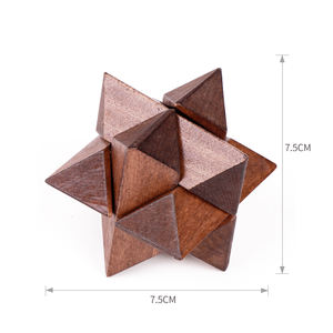 Juego <span class=keywords><strong>de</strong></span> interbloqueo desbloqueado <span class=keywords><strong>de</strong></span> madera, juguete <span class=keywords><strong>de</strong></span> prueba <span class=keywords><strong>IQ</strong></span>, <span class=keywords><strong>de</strong></span> madera rompecabezas 3D, recuerdo <span class=keywords><strong>de</strong></span> fiesta para niños y <span class=keywords><strong>adultos</strong></span> - Product Image 2