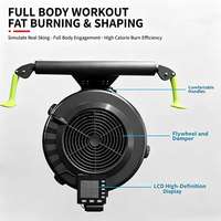 Équipement de fitness fonctionnel : Traîneau de fitness, Traîneau Air Rower, Machine de ski ergométrique à résistance à l'air pour l'entraînement physique