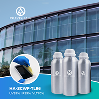 Revêtement d'isolation thermique en verre de terre rare rejet UV IR peinture sur verre liquide bloquant la chaleur solaire à haute température